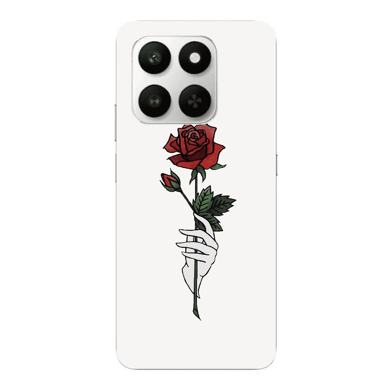 Honor Magic 400 Smart Rose in hand Transparent Silicone TPU Θήκη